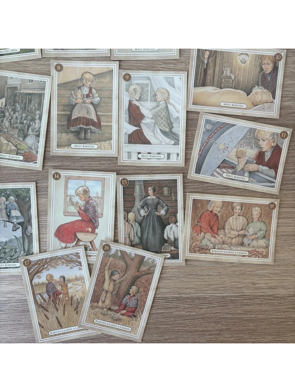 American Girl Kirsten Trading Cards 18 Card Set Pleasant Company 1994 Vintage
